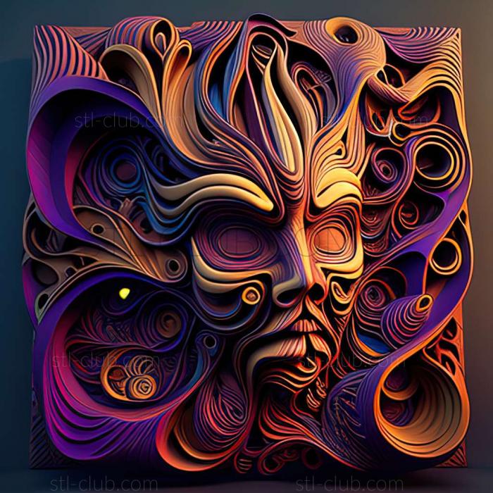 3D model psychedelic (STL)